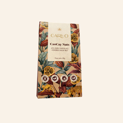 Nueces de cacay con chocolate 70% orgánico, sin gluten