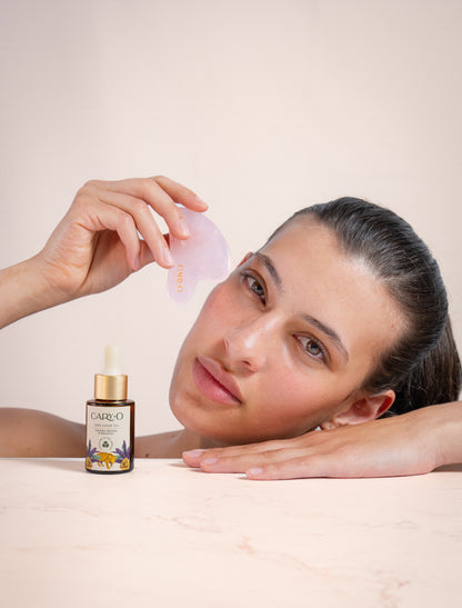 Gua Sha cuarzo rosado